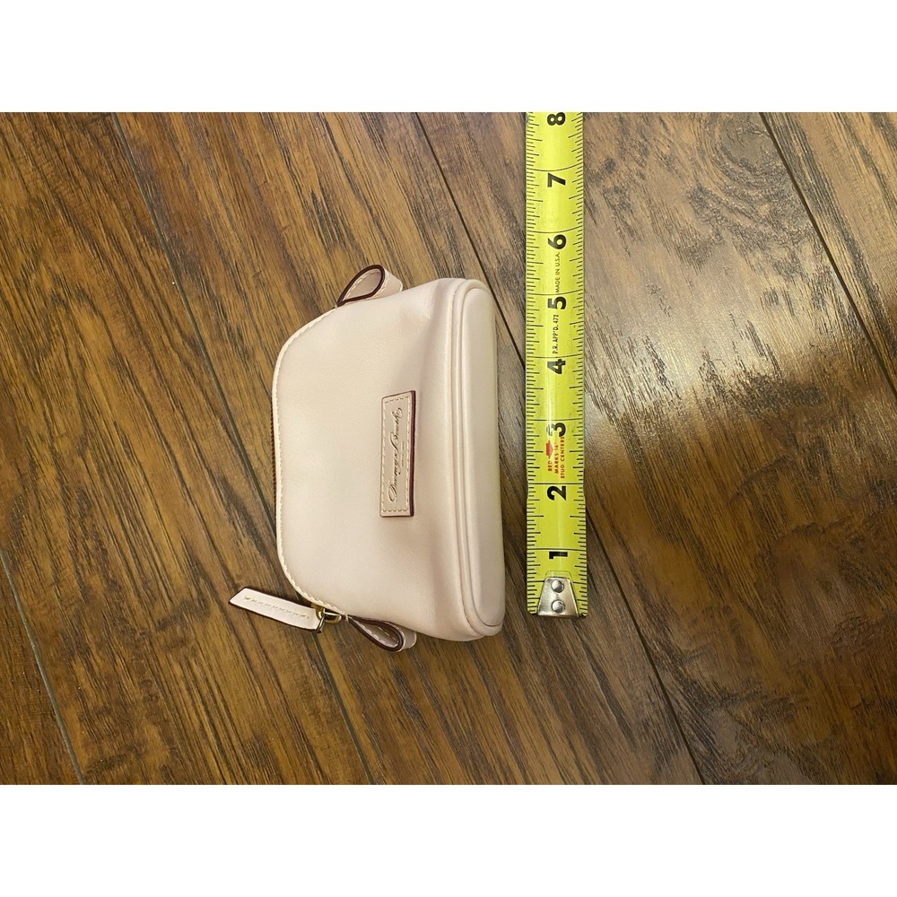Dooney & Bourke Pink Smooth Pebble Leather Coin Pouch Purse Zipper Excellent - Picture 8 of 9